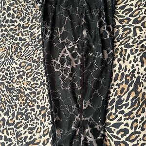 Nike Black and Gray Dri-FIT Leggings